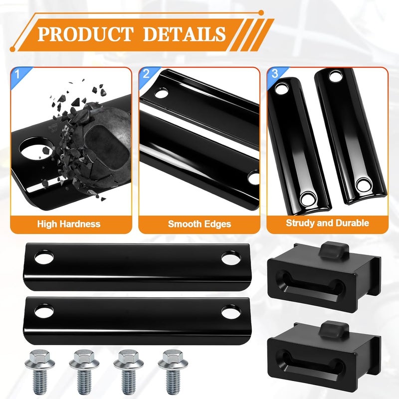 VPZMT Black Rear Air Cushion Muffler Shockproof Exhaust Tail Bracket Crash Pad for Harley Touring Road King/Street Glide/Electra Glide/Road Glide/CVO 1985-2025 Models (Replace# 65724-85) - Image 4